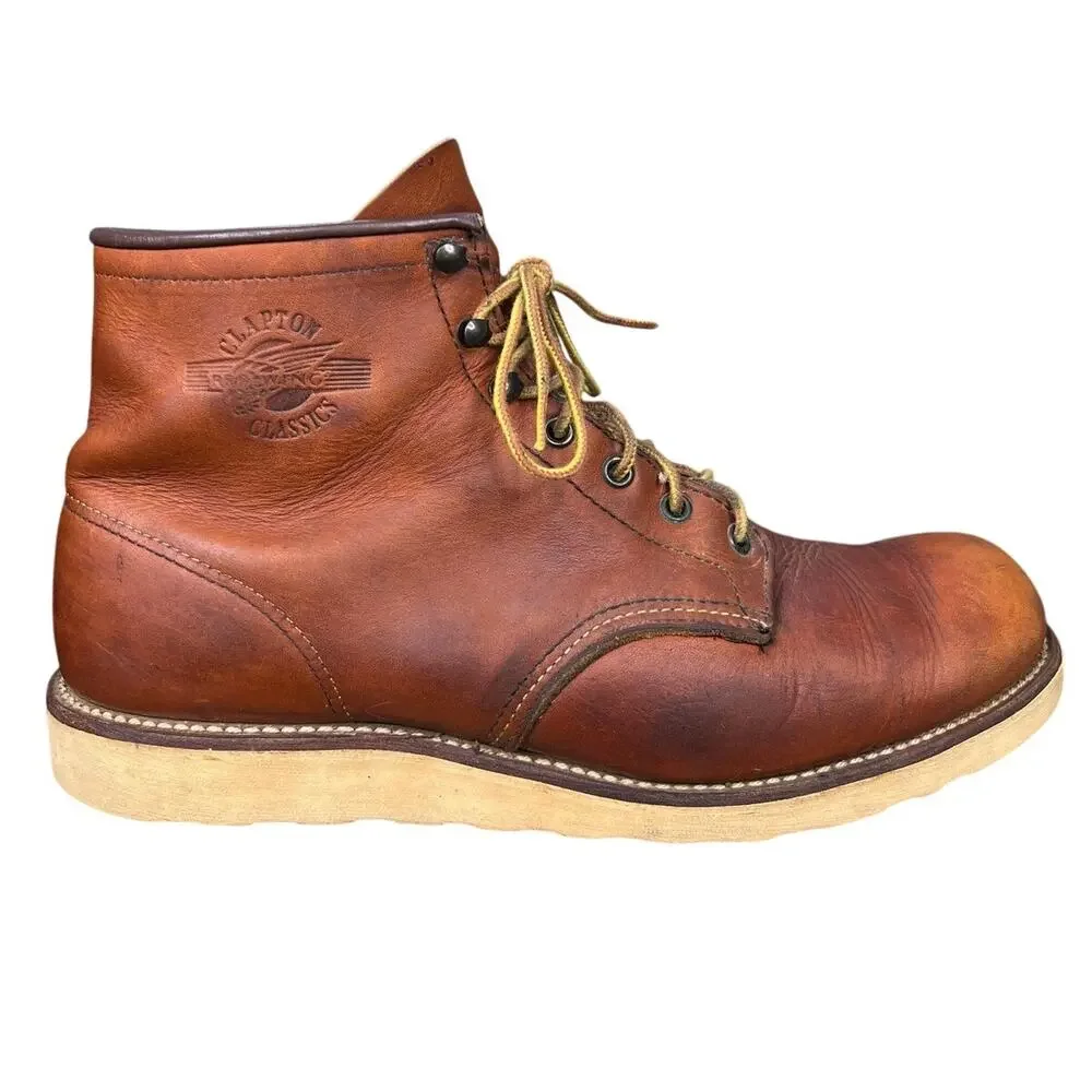 Rare Vintage Red Wing Men’s Clapton 1945 Brown leather Chukka Boot Size US 12 B